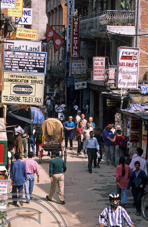 T7024. Thamel streets. Kathmandu. Nepal. 1998.