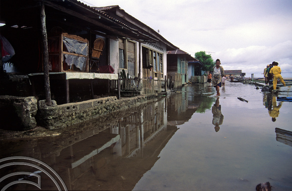 T3731. Flooding. Maura Siberut. Mentawai Islands. Indonesia. 1992.