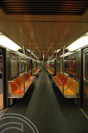 FDG05753. Interior. MTA car. New York. USA. 7.4.07.