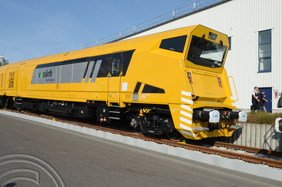 DG124576. Vossloh HS rail grinder. Innotrans 2012. Berlin. 18.9.12.