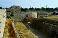 DG383152. The  Medieval city walls. Rhodes. Greece. 19.10.2022.