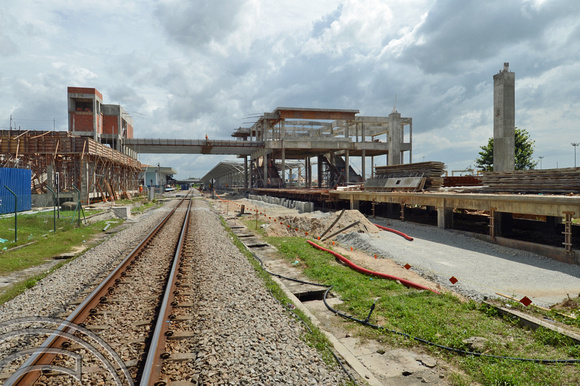 DG134210. The new station takes shape.  Butterworth. Malaysia. 21.12.12.