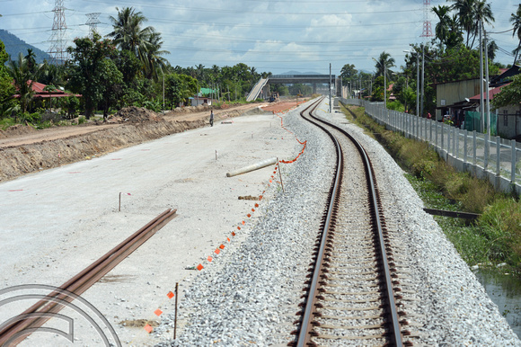 DG134165. Rebuilt route 5km post approaching Butterworth. Malaysia. 21.12.12.