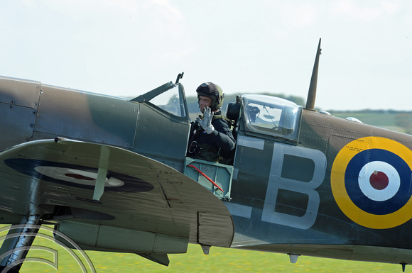 DG225229. Spitfire pilot. Duxford. 20.9.15