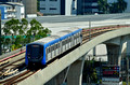 DG389146. Blue line train. Tao Poon. Bangkok. Thailand. 11.2.2023.