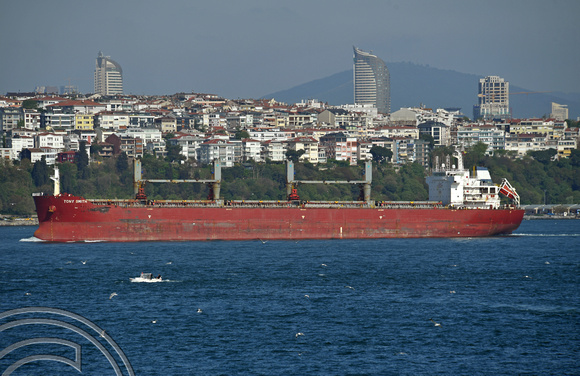 DG394076. Bulk carrier Tony Smith. IMO 9576569. 33044 gross tonnes. Built 2011. Istanbul. Turkey. 7.5.2023.