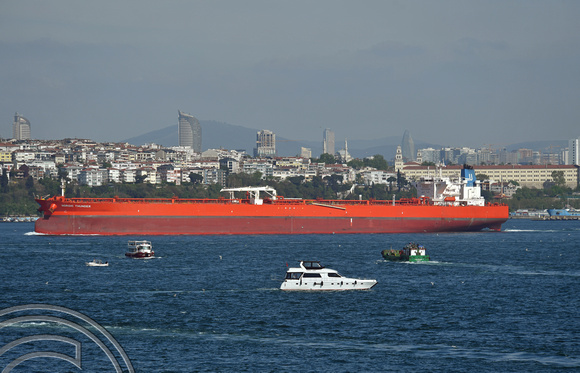 DG394068. Crude oil tanker Nordic Thunder. IMO 9797228. 81308 gross tonnes. Built 2017. Istanbul. Turkey. 7.5.2023.