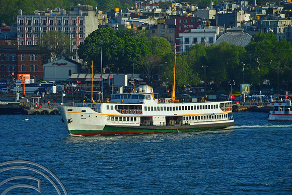 DG393900. Passenger ship Moda. IMO 8113255. 456 gross tonnes. Built 1986. Istanbul. Turkey. 7.5.2023.