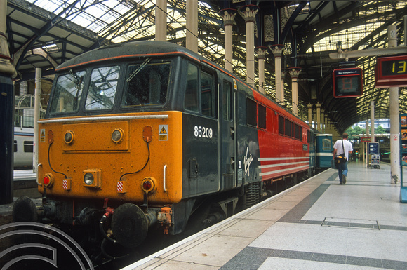 12358. 86209. Leased by Anglia from Virgin trains. Liverpool St. 27.6.03