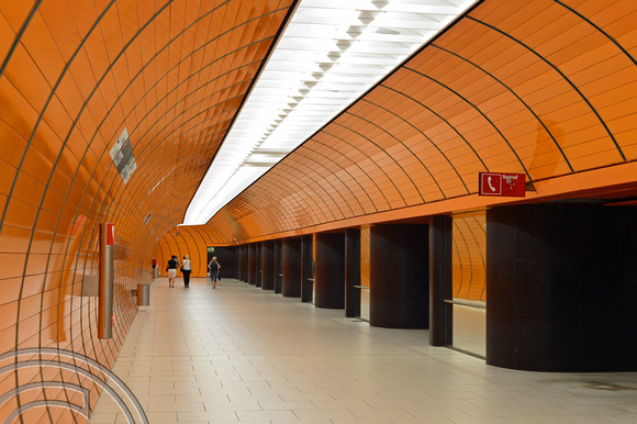 DG247097. Metro Route U6. Marienplatz. Munich. Germany. 28.6.16