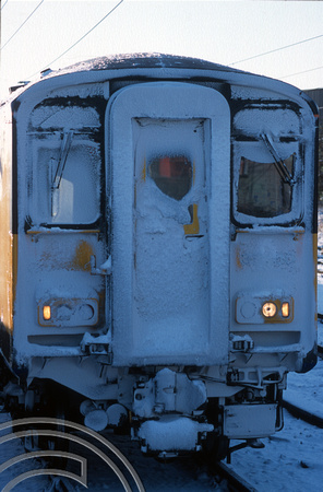 11668. Class 3176xx unit covered in snow. Hornsey. 31.01.03