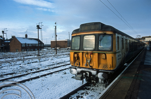 11688. 312720. in the snow. Harwich Town. 31.01.03