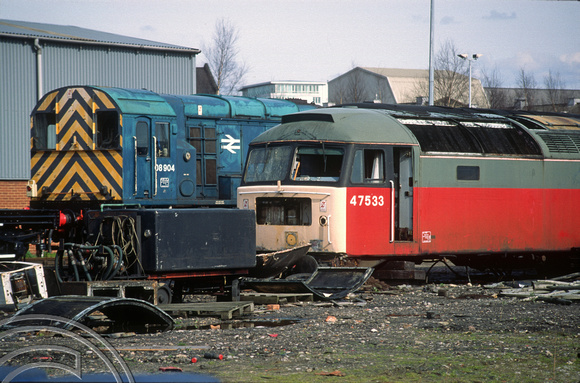 3730. 47533. 08904. Condemned. Old Oak Common open day. 19.3.94