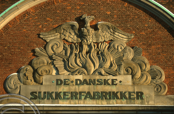 T12361. Old shipyard crest in Christianhavns. Copenhagen. Denmark. 31.12.01