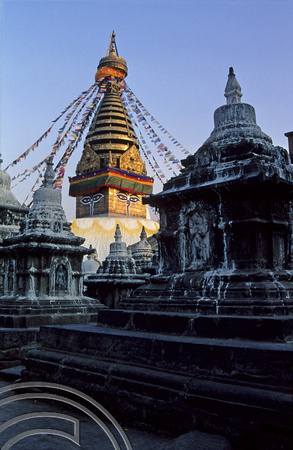 T3278. Monkey Temple. Kathmandu. Nepal. 1992.