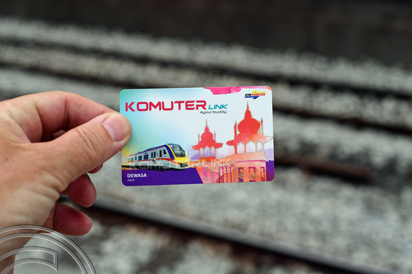 DG266338. KTM smart card. Kuala Lumpur. Malaysia. 21.2.17