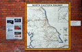 DG400113. History board and NER tile map. Hartlepool. 2.8.2023