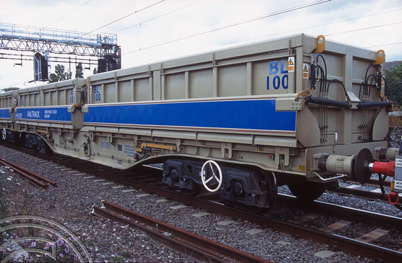 11009. MRA 501100. Railtrack ballast wagon. North Wembley. 7.9.02