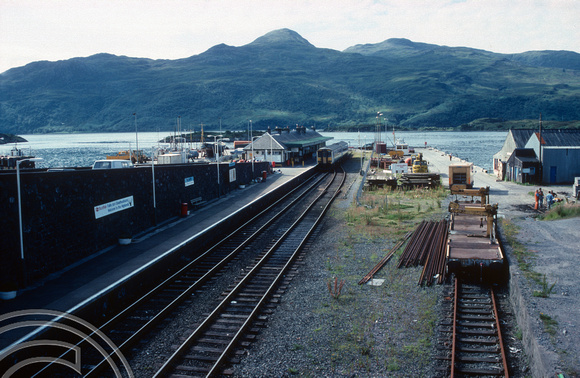 17990. View of the station. Kyle of Lochalsh. 23.07.90