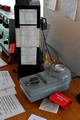 DG400690. Westinghouse token machine. Freemans signalbox. Northumberland.  10.8.2023.