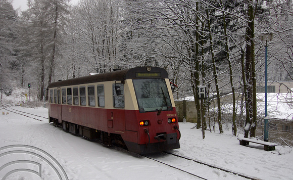 FDG05108. 187 017. Harz Railway. Germany. 10.2.07