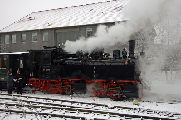 FDG05096. 99 5901. Wernigerode. Harz Railway. Germany. 10.2.07