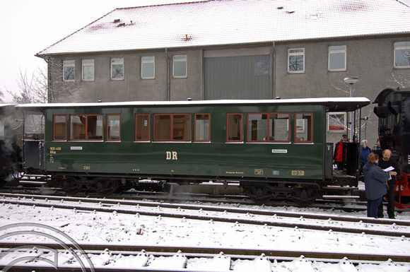 FDG05097. Coach 900 458. Wernigerode. Harz Railway. Germany. 10.2.07
