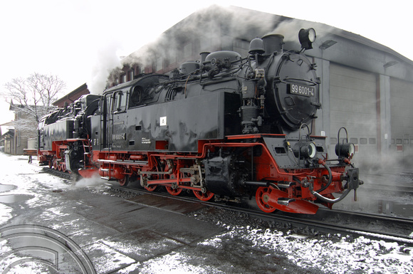 FDG05085. 99 6001 -4. Wernigerode. Harz Railway. Germany. 10.2.07