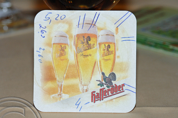 FDG05080. Beermat bar tab. Wernigerode. Germany. 10.2.07