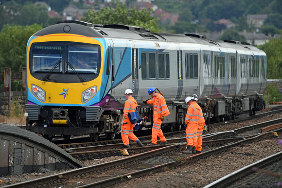 DG277834. Network Rail track workers. Huddersfield. 1.8.17
