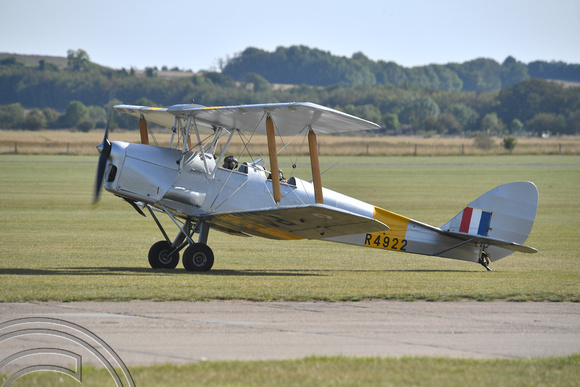 DG401678. R4922. 1940 De Havilland  Tiger Moth II. Duxford. Cambridgeshire. 5.9.2023.