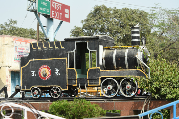 DG291343. Model locomotive. Ghaziabad Jn. Delhi. India. 4.3.2018