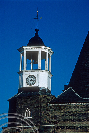 T02580. Clocktower. Three Mills. Bromley-by-Bow. London. England. 15th February 1990