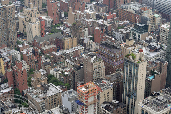 DG297785. Manhattan skyline seen from the Empire state building. New York. USA. 28.5.18
