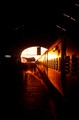 T6661. Evening at Egmore railway station. Chennai. Tamil Nadu. India. February 1998