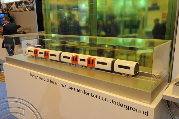 DG84302. Siemens tube train project. Railtex 2011. London. 14.6.11.
