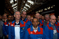 DG00649. Alstom workers. Washwood Heath. 29.4.04.