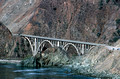 T02594. Big Creek Bridge.  State Highway 1. Monterey County. California. 25th October 1990