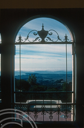 T02591. View from W.R. Hearst castle. San Simeon. California. 25th October 1990