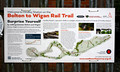 DG413797. Wigan rail trail board. Hindley. 5.4.2024.