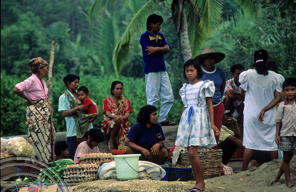 T3836. Market. Siberut. Mentawai Islands. Indonesia.  1992.
