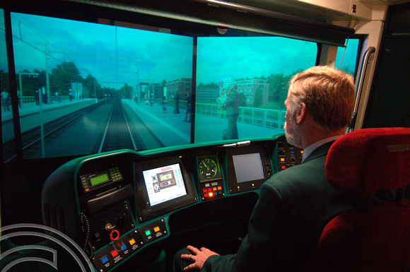DG11391. RET train simulator. Rotterdam. Holland. 6.6.07.