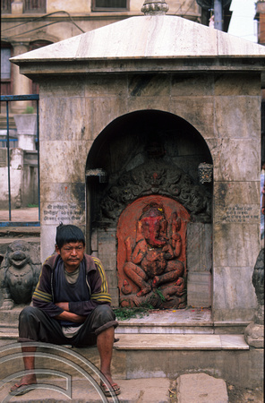 T7023. Ganesh shrine. Kathmandu. Nepal. 1998.