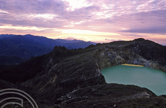 T4096. Dawn from Kelimutu. Flores. Indonesia. 1992.