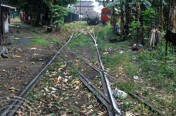 17211. Track crossing. Dematagoda. Sri Lanka. 20.1.06.