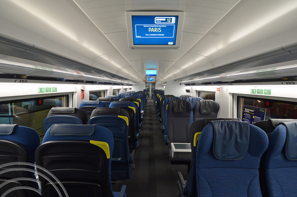 DG200785. Interior. Siemens Eurostar e320. St Pancras. 13.11.14.