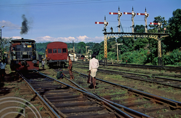 FR0131. Hunslet 0-6-0 No686. Kandy. Sri Lanka 1992.