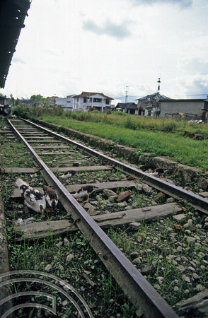 T3612. Abandoned railway. Bukittinggi. Sumatra. Indonesia. 1992.