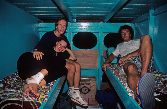T3721. Boat cabin. Sumatra. Indonesia. 1992.