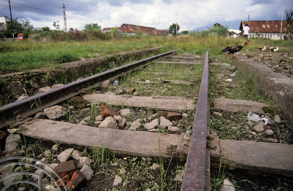 T3613. Abandoned railway. Bukittinggi. Sumatra. Indonesia. 1992.